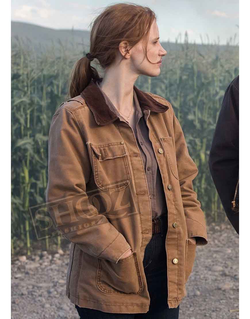 Interstellar Jessica Chastain Cotton Jacket